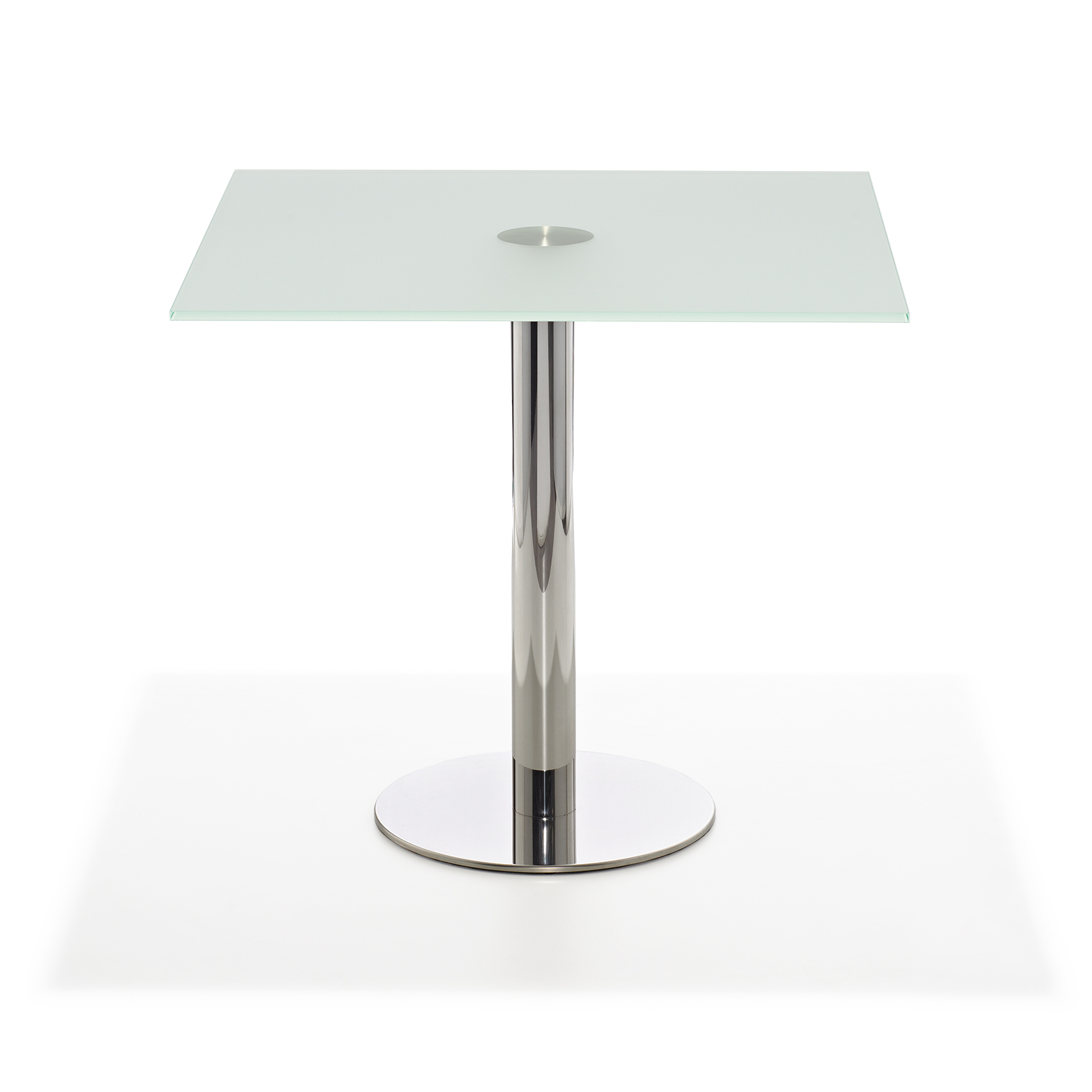 Enzo seating table with frosted glass top 70 x 70 cm Enzo seating table with frosted glass top 70 x 70 cm